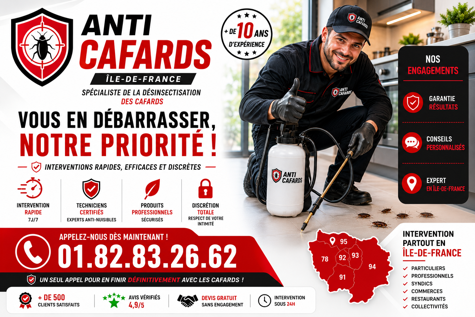 Cafards Rosny sous Bois